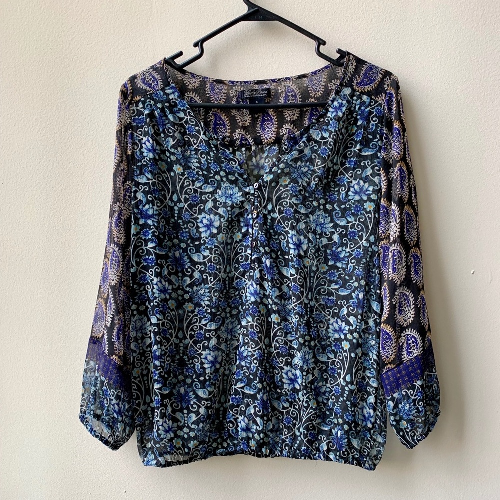 Lucky brand peasant blouse